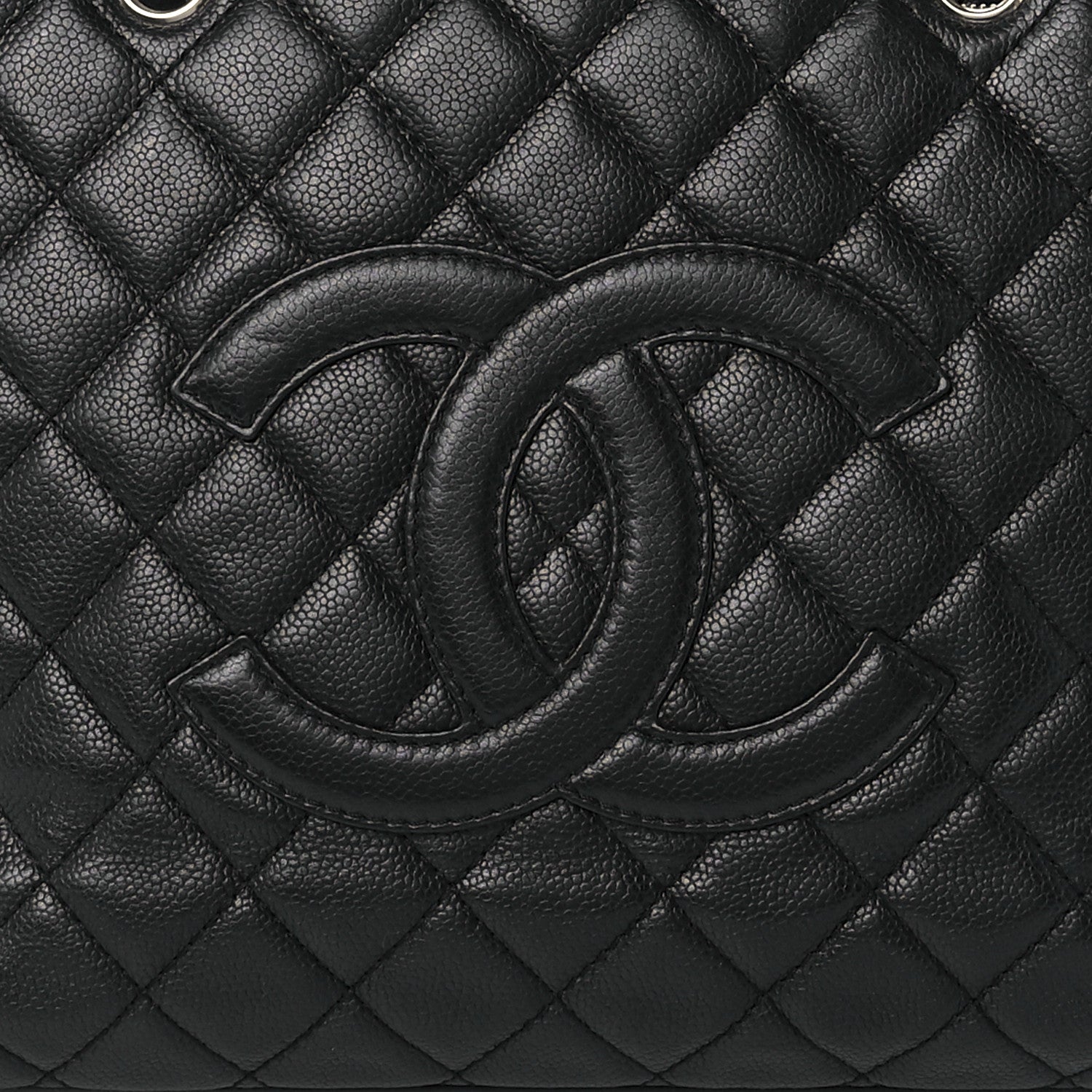 Chanel Caviar Quilted Grand Shopping Tote GST Black 8 of 11