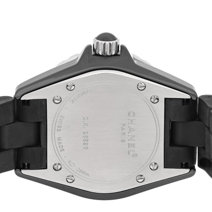 Chanel Stainless Steel Matte Ceramic 33mm J12 Quartz Watch Black 4 of 5