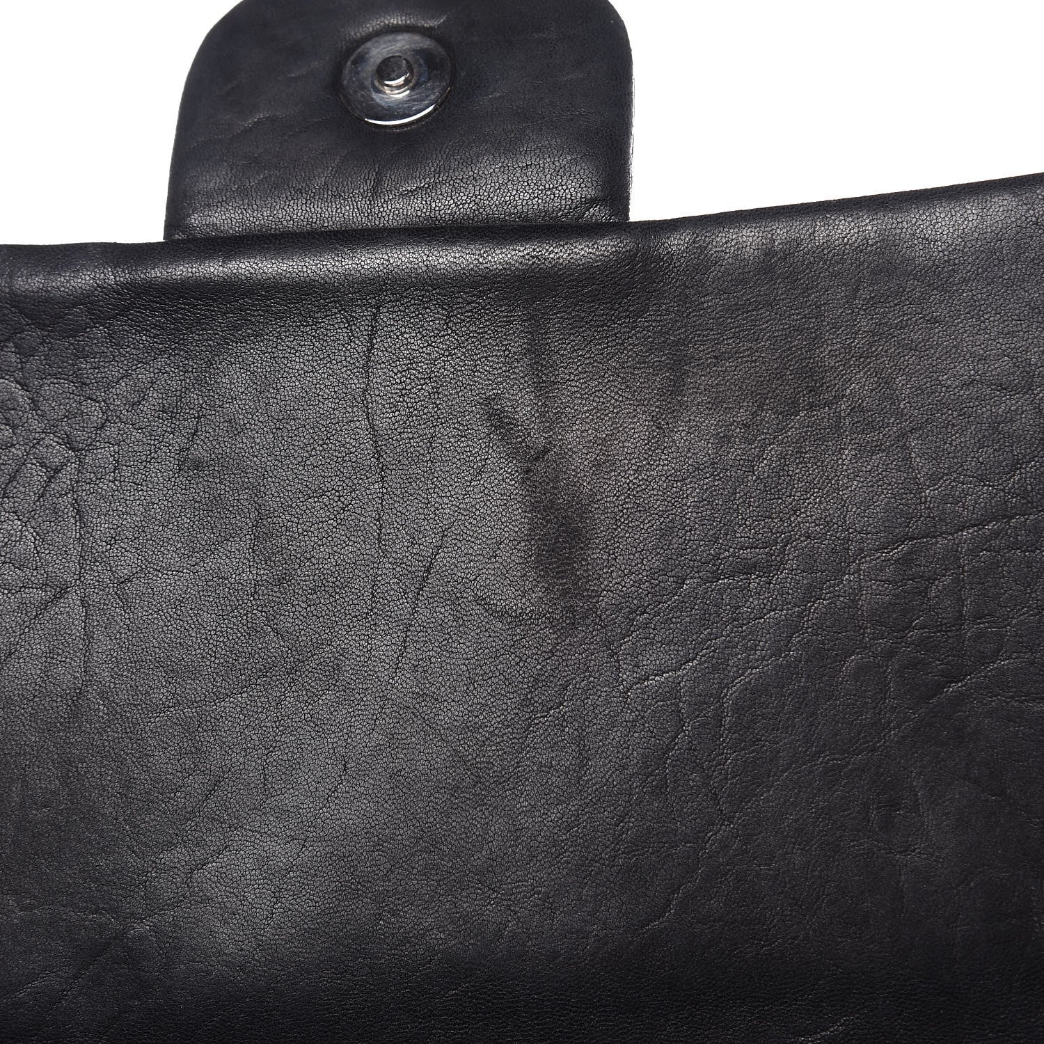 Chanel Washed Lambskin Quilted Maxi Chain Around Flap Black 11 of 19