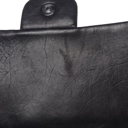 Chanel Washed Lambskin Quilted Maxi Chain Around Flap Black 11 of 19