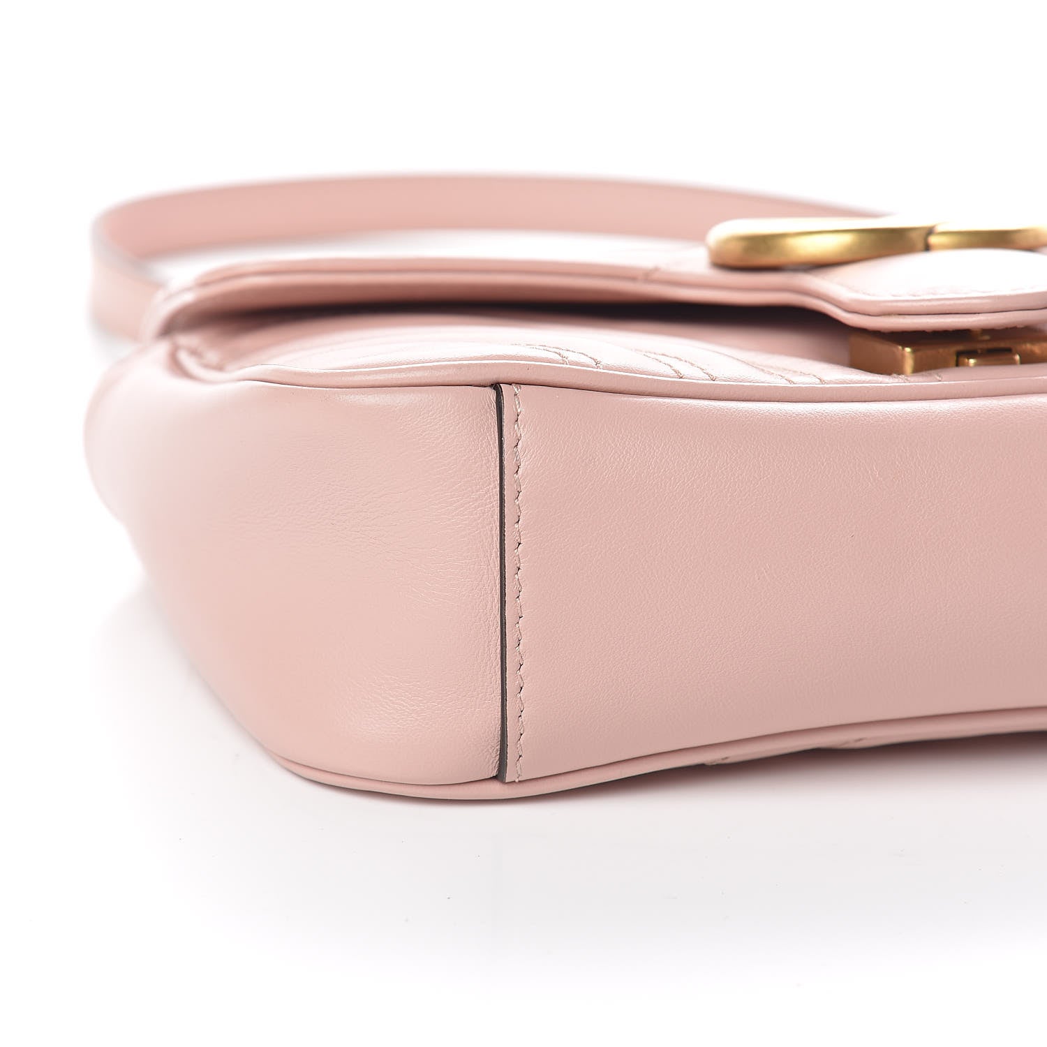 Gucci Calfskin Matelasse Mini GG Marmont Shoulder Bag Perfect Pink 8 of 11