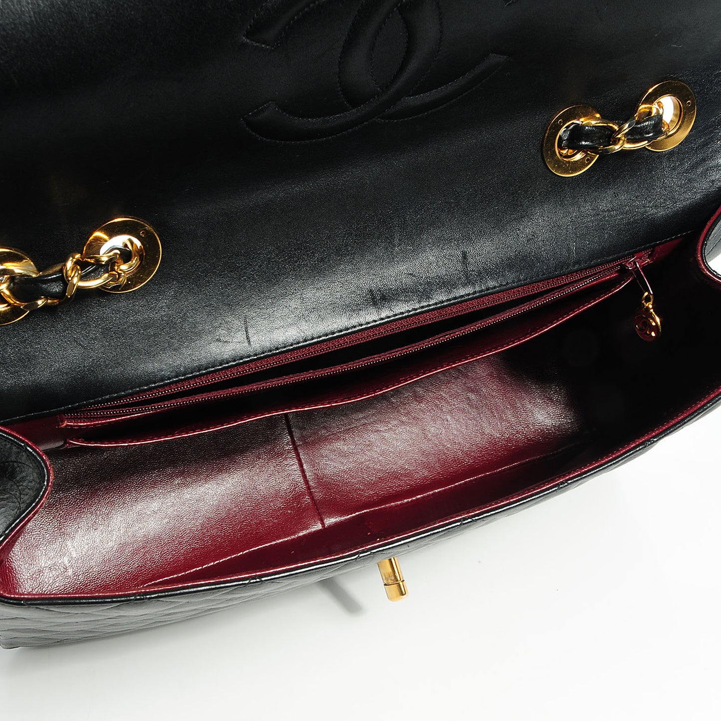 Lambskin XL Jumbo Flap Black