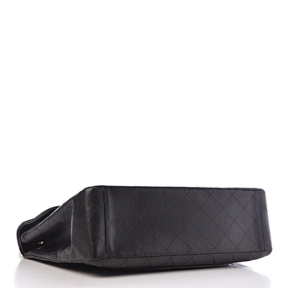 Chanel Lambskin Quilted XL Jumbo Single Flap Black 4 of 16