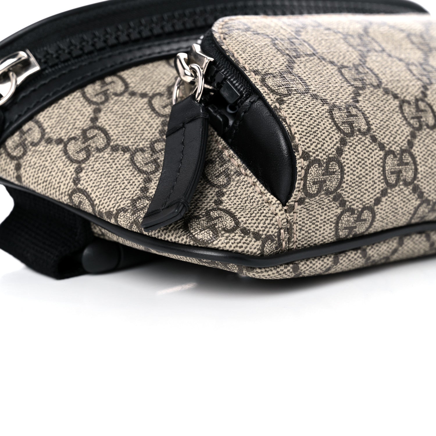 Gucci GG Supreme Monogram Belt Bag Black 8 of 11
