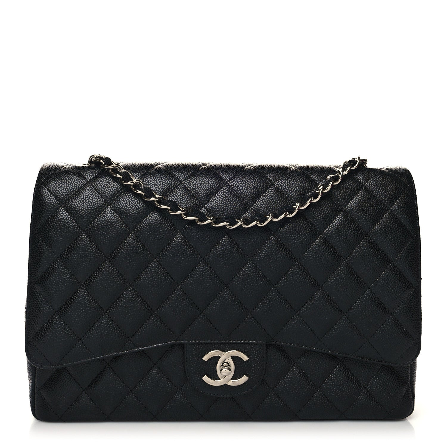 Chanel Caviar Quilted Maxi Double Flap Black 1 of 10