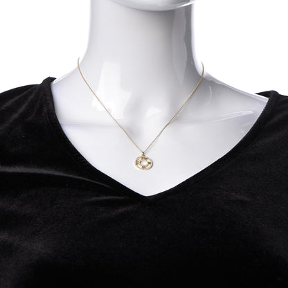Tiffany 18K Yellow Gold Diamond Small Atlas Open Pave Pendant Necklace 2 of 6