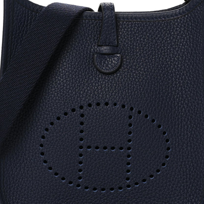 Hermes Taurillon Clemence Amazone Evelyne TPM Bleu Nuit Bleu Indigo 8 of 11