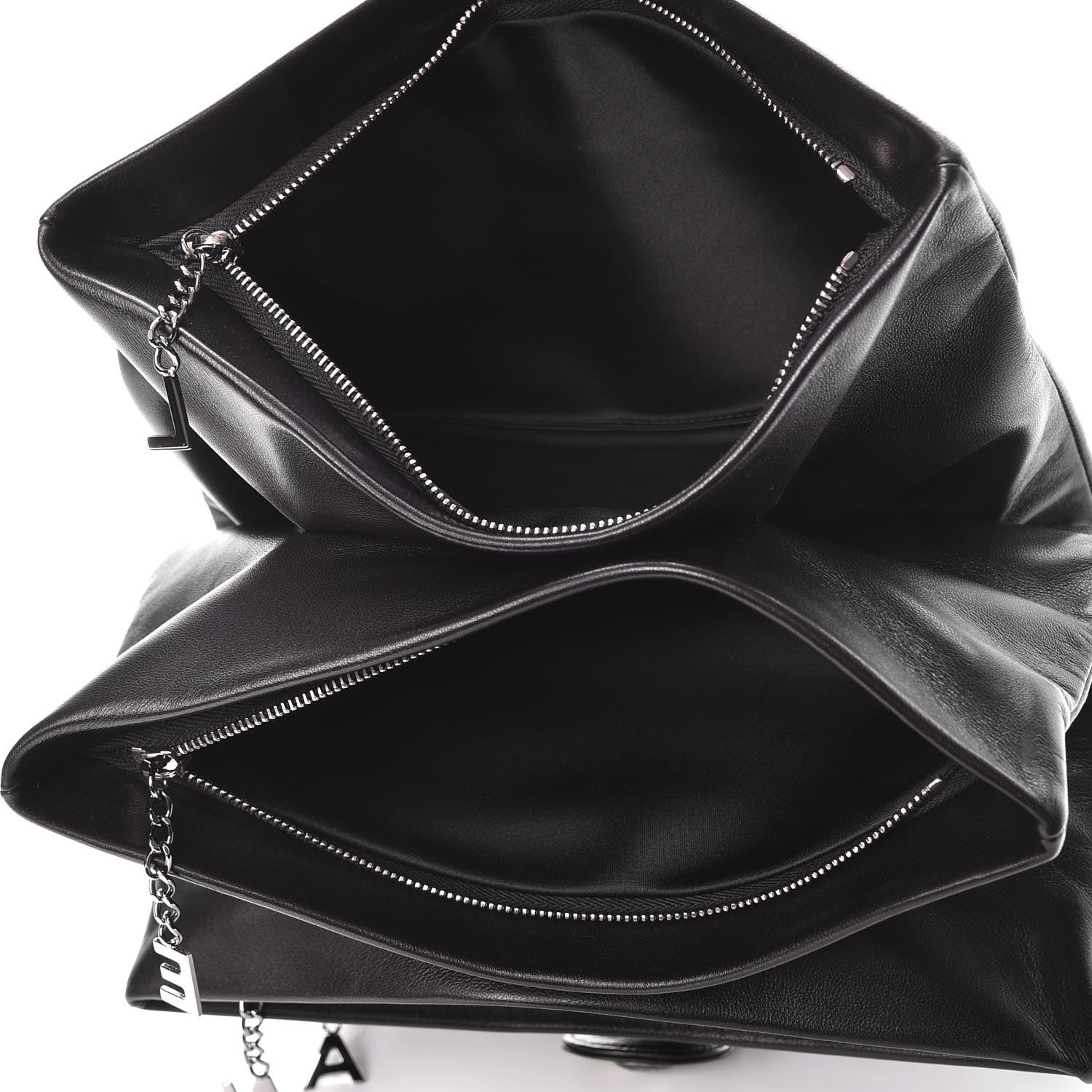 Chanel Lambskin Accordion Globe Clutch Black 5 of 8