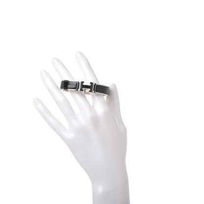 Hermes Enamel Narrow Clic Clac H Bracelet PM Black 2 of 6