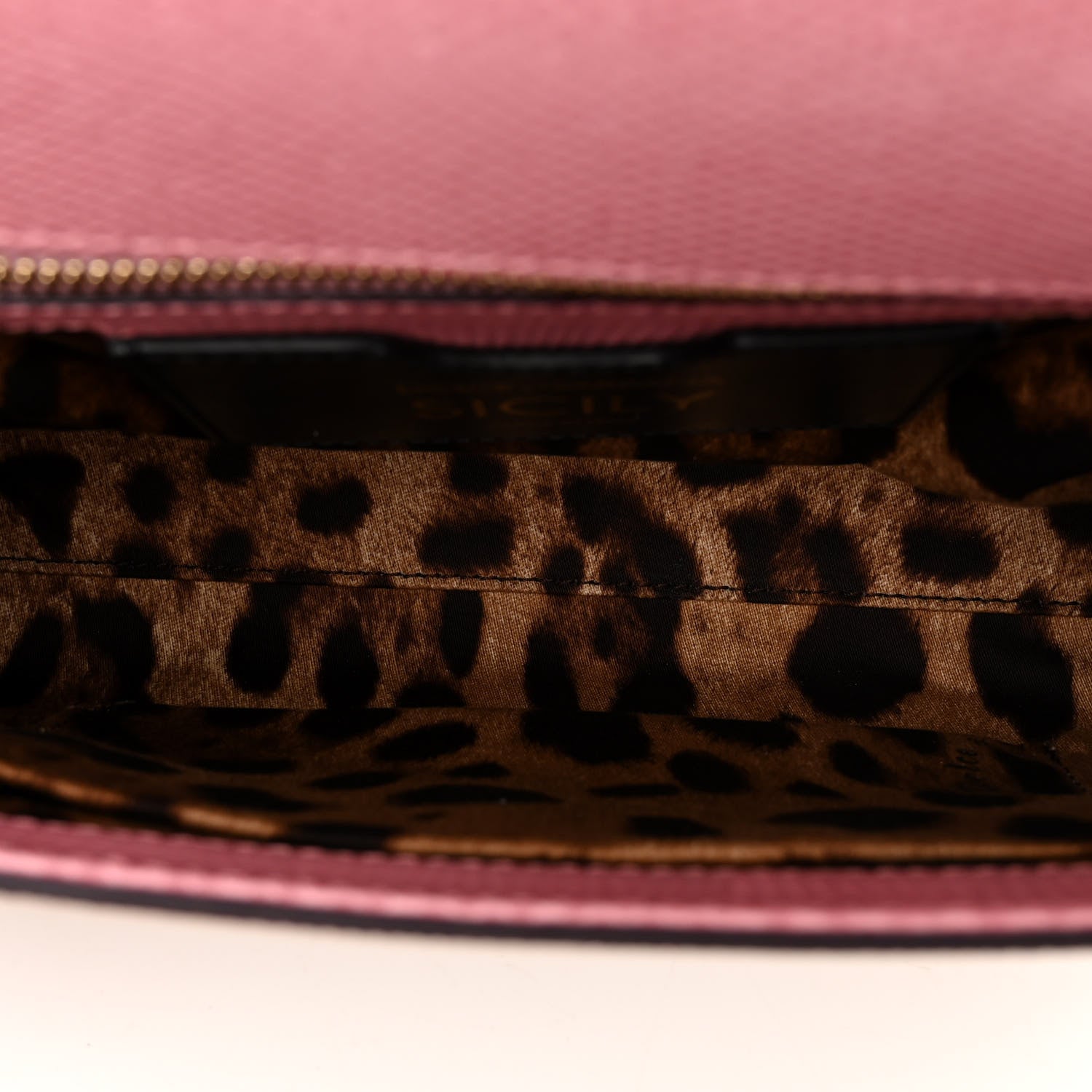 Dolce & Gabbana Lizard Calfskin Embossed Medium Miss Sicily Satchel Pink Beige 5 of 11