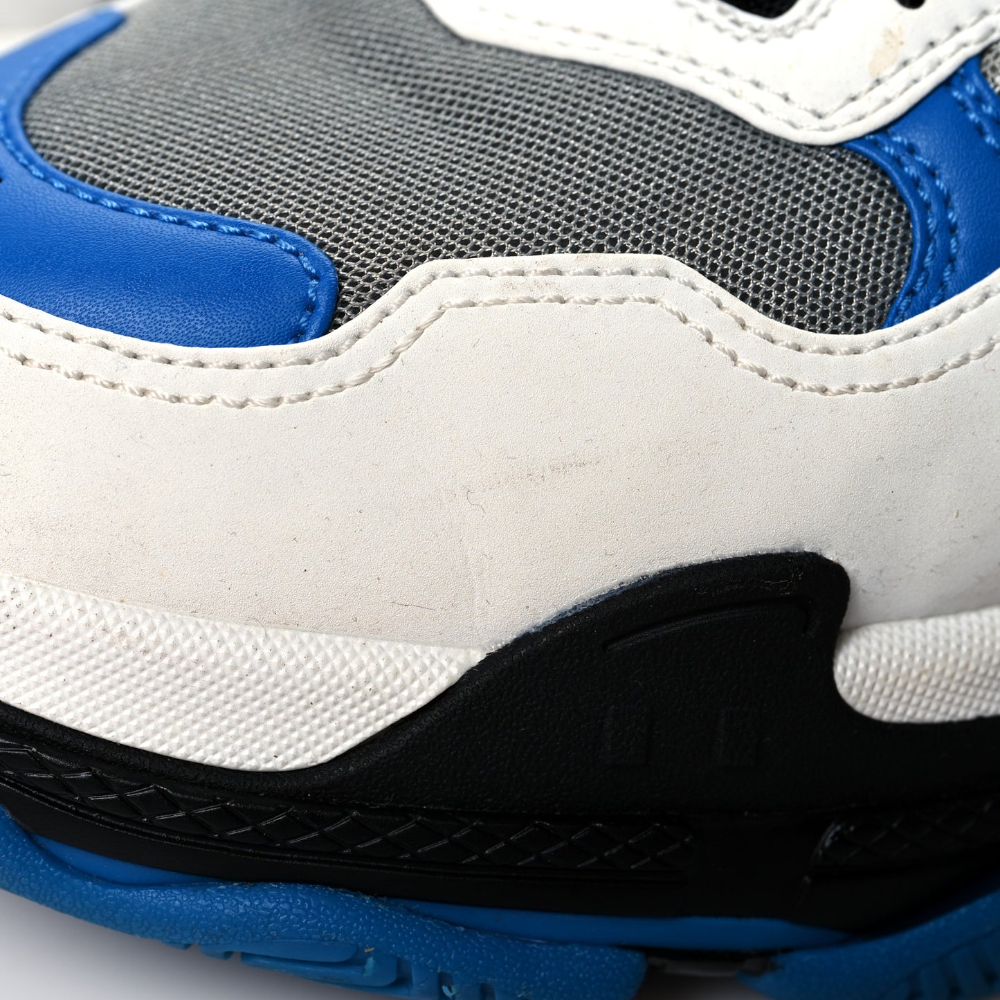 Fabric Mesh Mens Triple S Sneakers 45 Blue Grey Black
