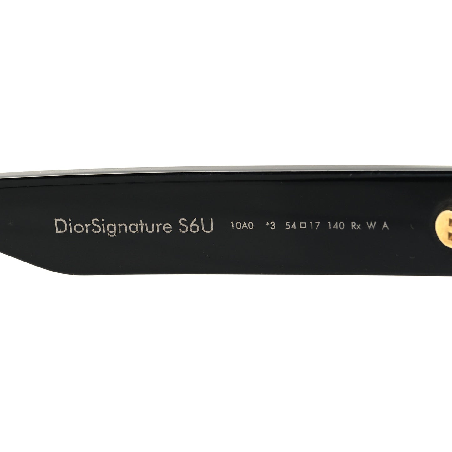 Diorsignature S6U Square Sunglasses Black