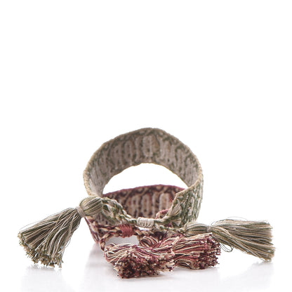 Christian Dior Woven Cotton J'Adior Friendship Bracelet Set 3 of 6