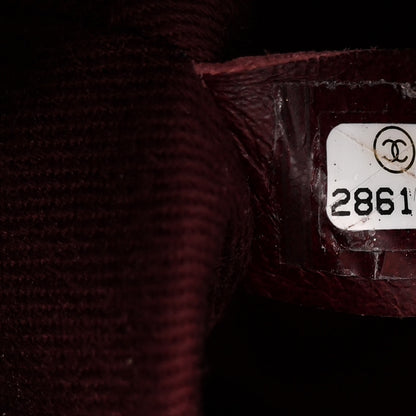 Chanel Caviar Chevron Quilted Small Coco Handle Flap Dark Grey 7 of 14