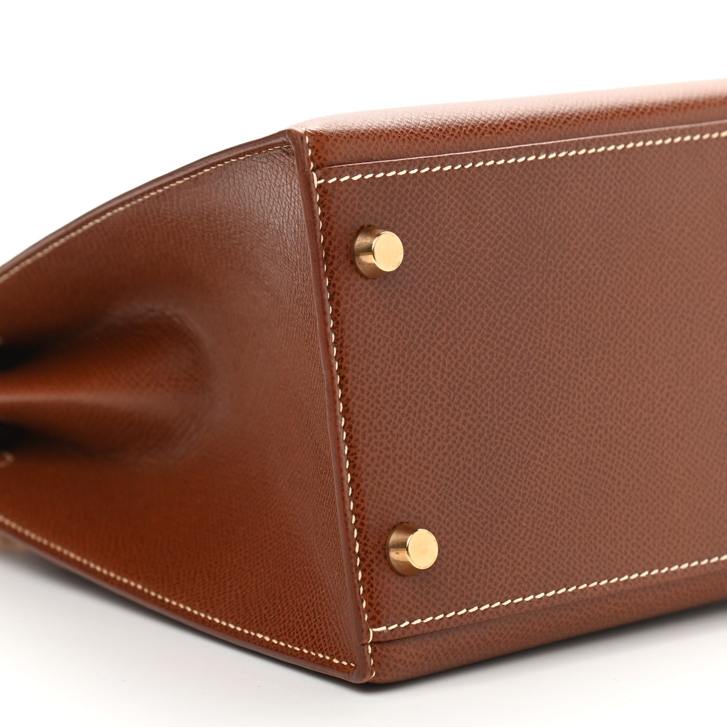 Hermes Courchevel Kelly Sellier 32 Gold 9 of 14