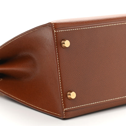 Hermes Courchevel Kelly Sellier 32 Gold 9 of 14