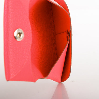 Hermes Chevre Mysore Bastia Coin Purse Rose Azalee 7 of 7