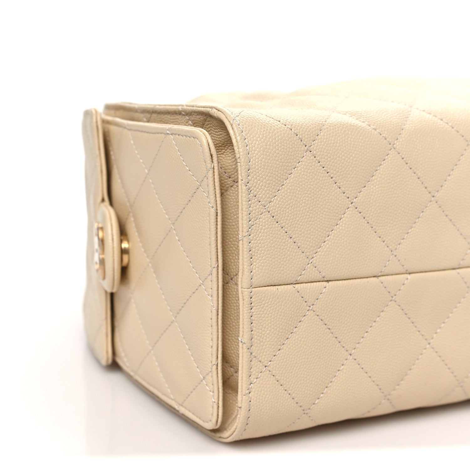 Chanel Caviar Quilted Small Chanel 25 Handbag Beige 8 of 10