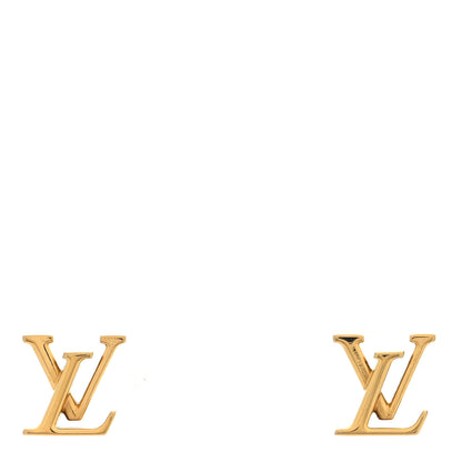 Louis Vuitton Metal LV Iconic Earrings Gold 1 of 4