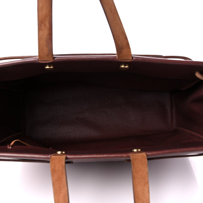 Hermes Toile Vache Hunter Herbag Cabas MM Rouge H 5 of 16