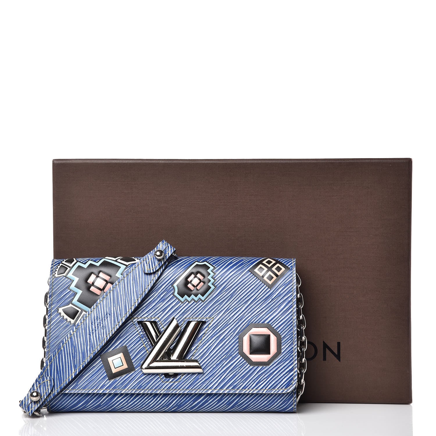 Louis Vuitton Epi Azteque Twist Chain Wallet Denim Light 12 of 12