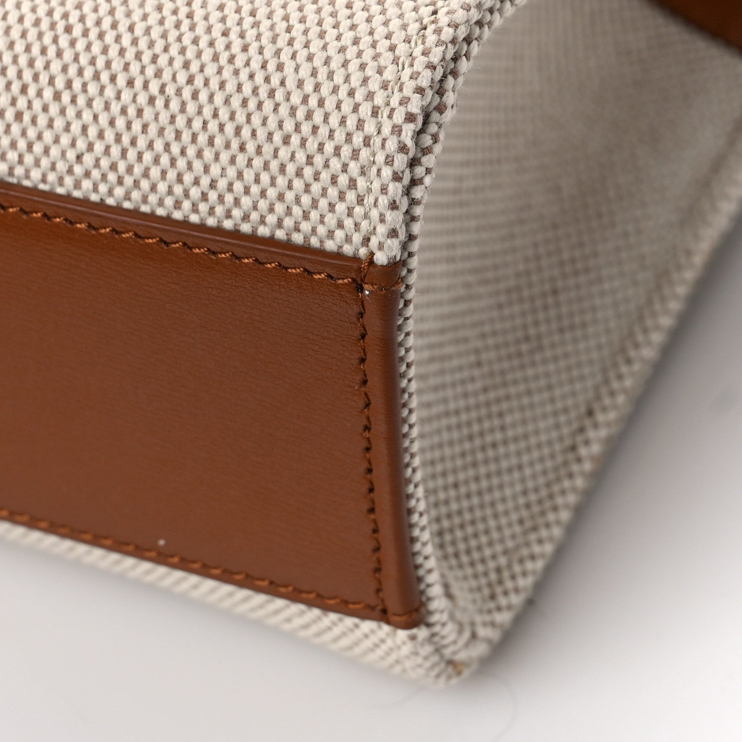 Saint Laurent Canvas Calfskin Manhattan Shoulder Bag Natural Beige Brick 8 of 8