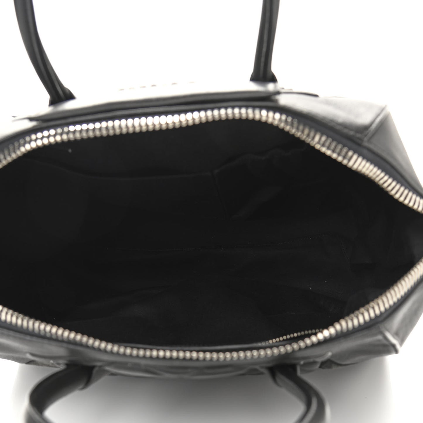 Sugar Goatskin Lambskin Diamond Quilted Medium Antigona Black