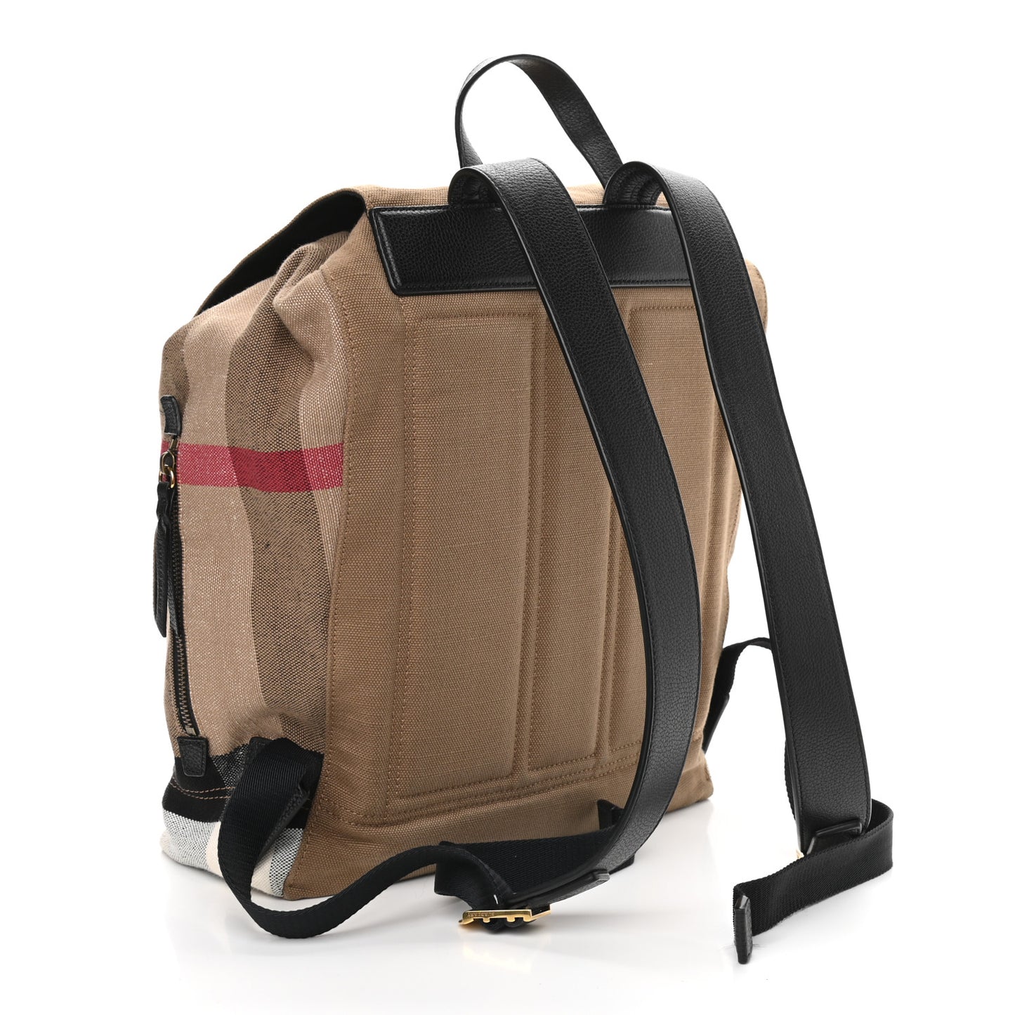 Canvas Mega Check Small Brookdale Backpack Black