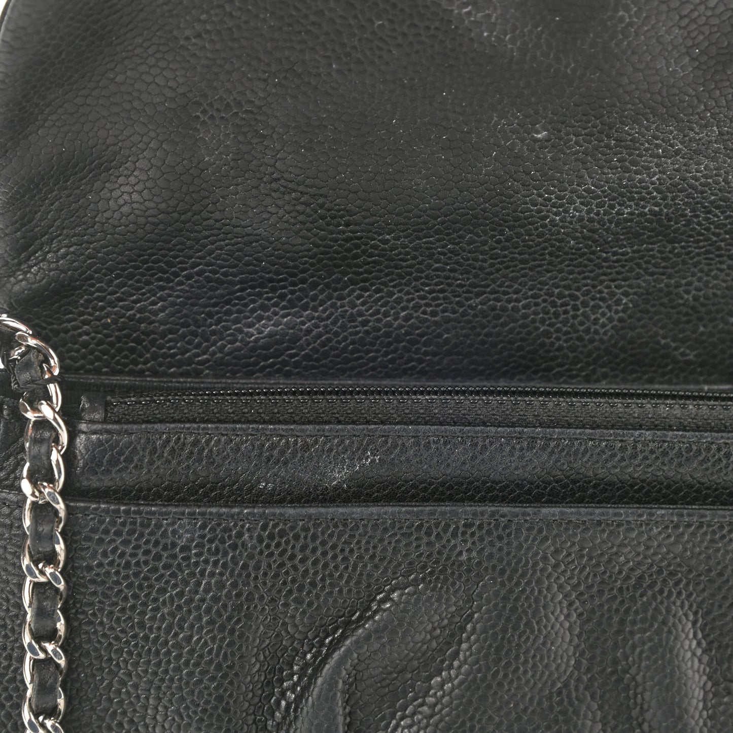 Caviar Half Moon Wallet On Chain WOC Black
