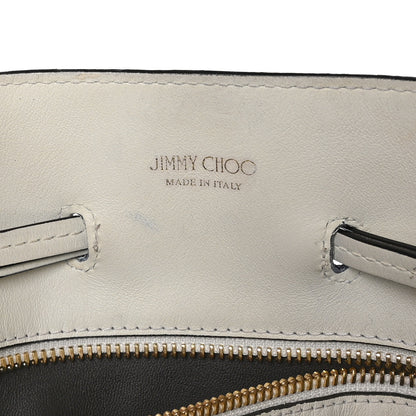 Jimmy Choo Calfskin Large Callie Bucket Bag White 6 of 10