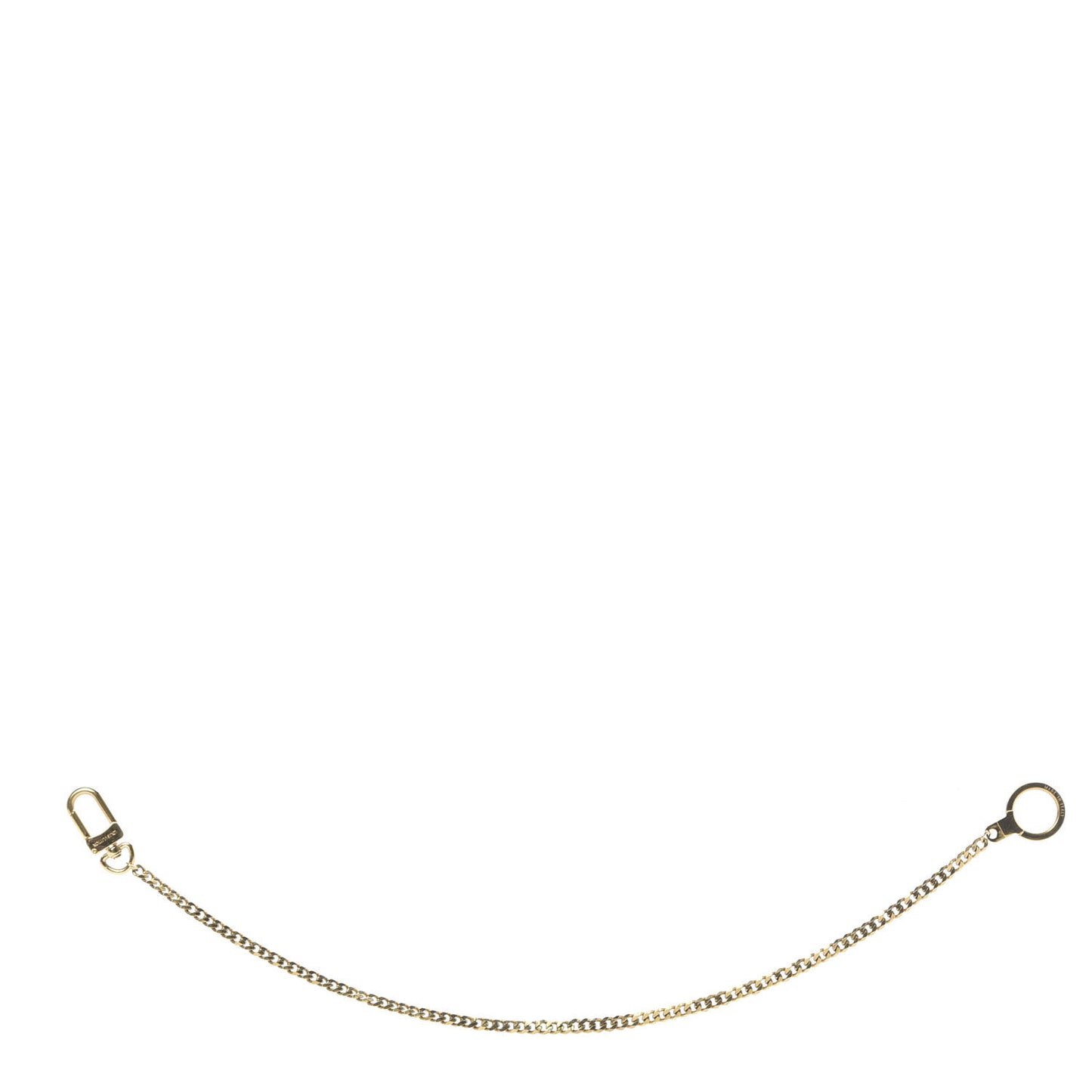 Metal Pochette Extender Key Ring Chain Gold