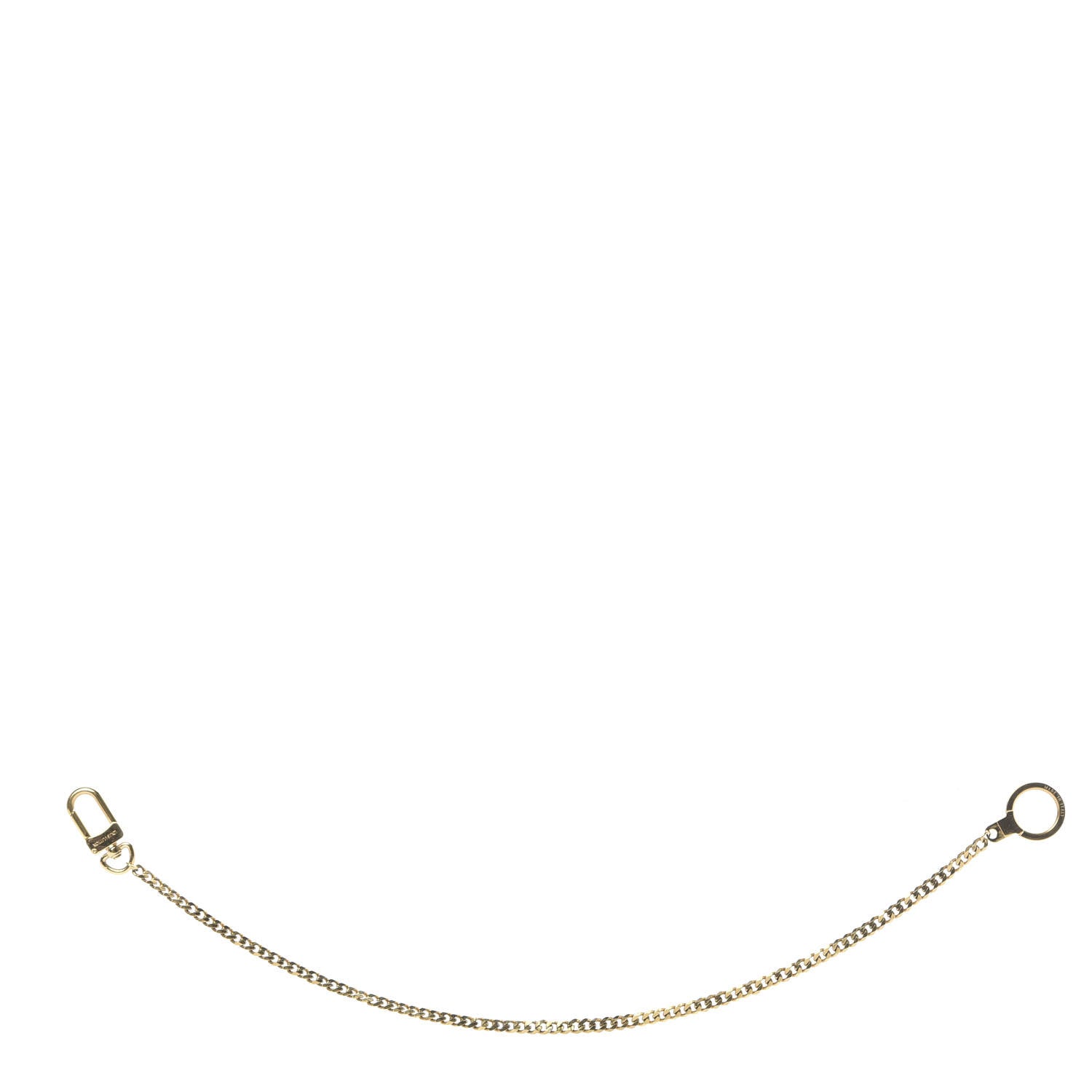 Louis Vuitton Metal Pochette Extender Key Ring Chain Gold 1 of 5