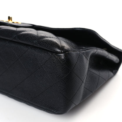 Chanel Caviar Quilted Jumbo Single Flap Black 9 of 10