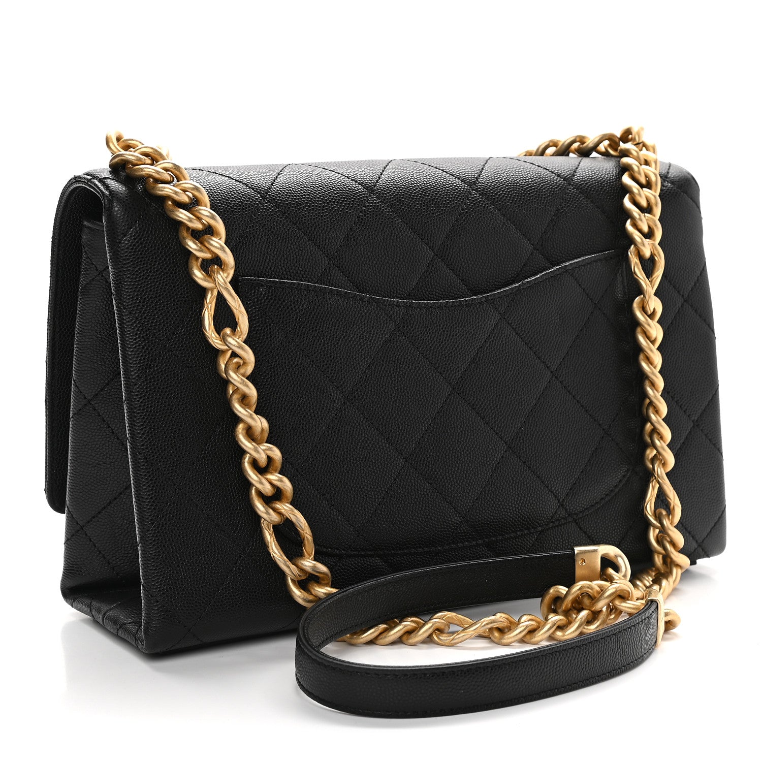 Chanel Caviar Quilted Bracelet On Chain Flap Black 3 of 8