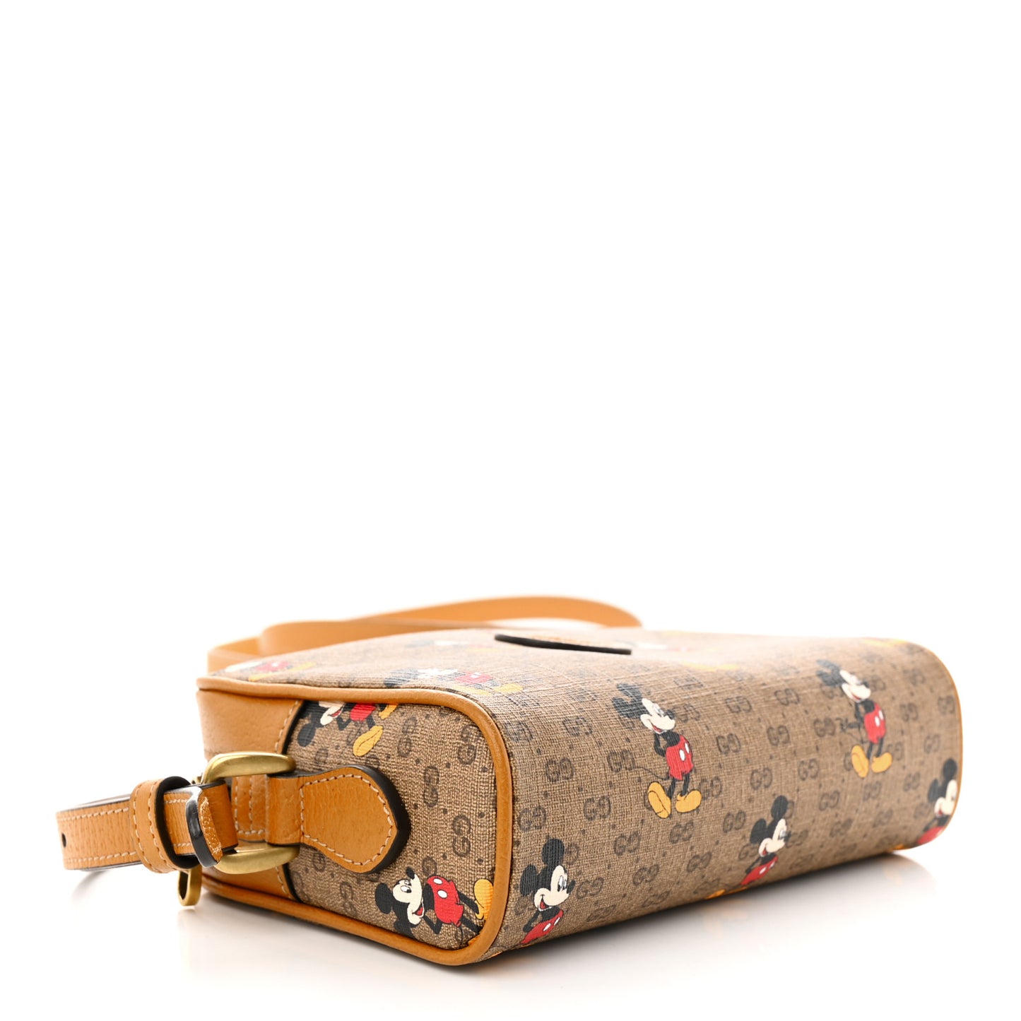 X DISNEY Mini Vintage GG Supreme Monogram Mickey Mouse Shoulder Bag Beige Vintage Sun Oil
