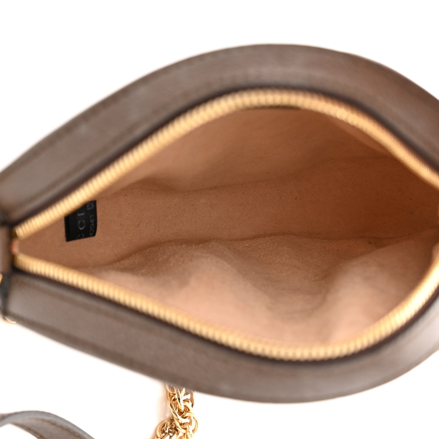 Gucci GG Supreme Monogram Web Mini Ophidia Round Shoulder Bag Brown 5 of 10
