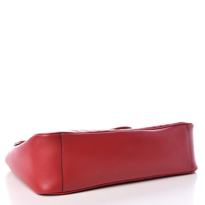Gucci Calfskin Matelasse Large GG Marmont Shoulder Bag Hibiscus Red 4 of 9