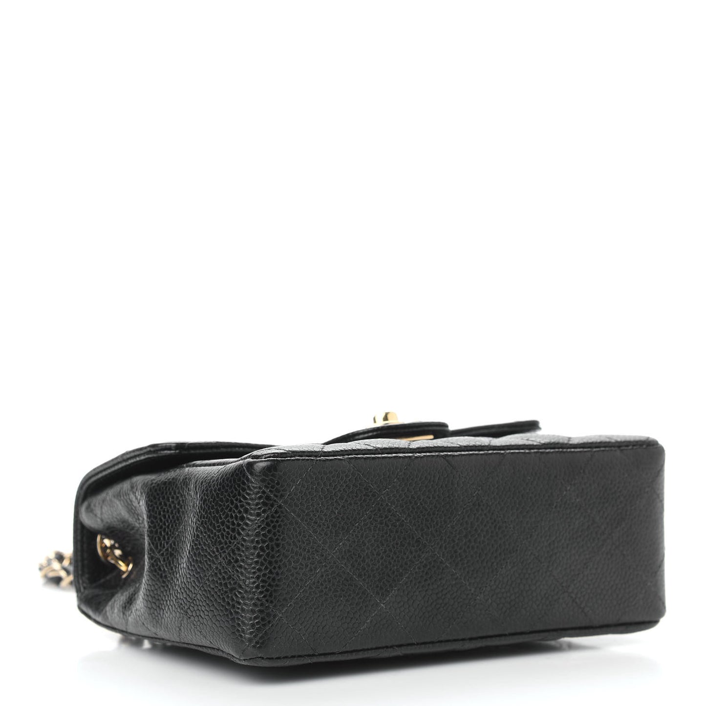 Caviar Quilted Mini Square Flap Black