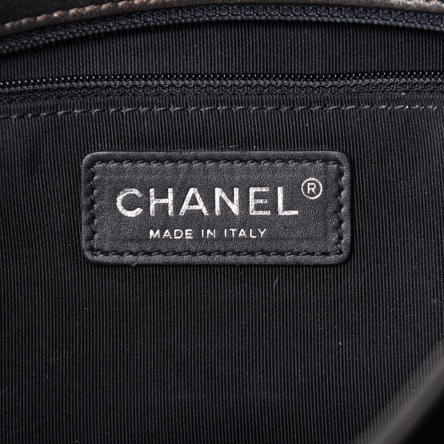 Chanel Metallic Goatskin Quilted Medium Rock In Rome Flap Charcoal 6 of 11