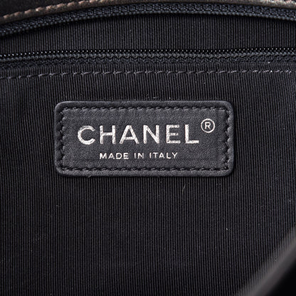 Chanel Metallic Goatskin Quilted Medium Rock In Rome Flap Charcoal 6 of 11