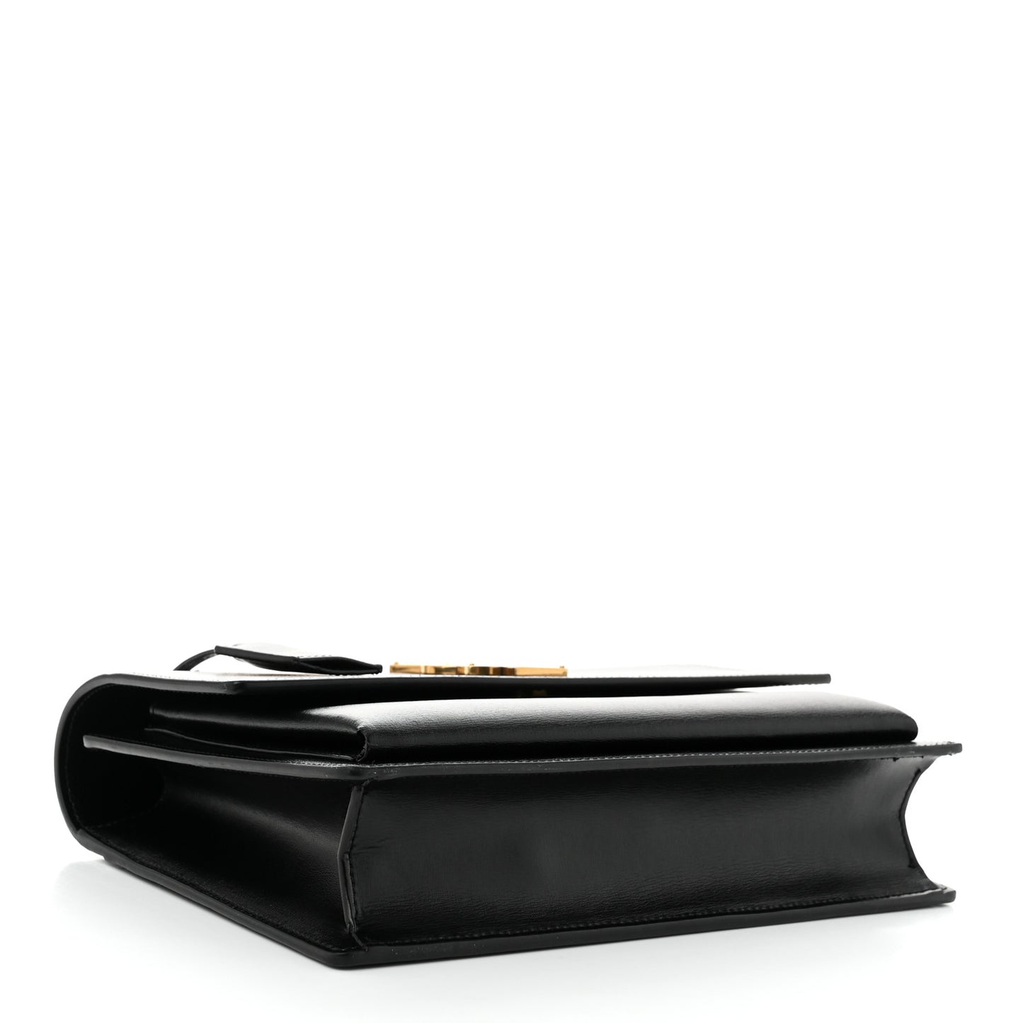 Smooth Calfskin Medium Monogram Sunset Satchel Black