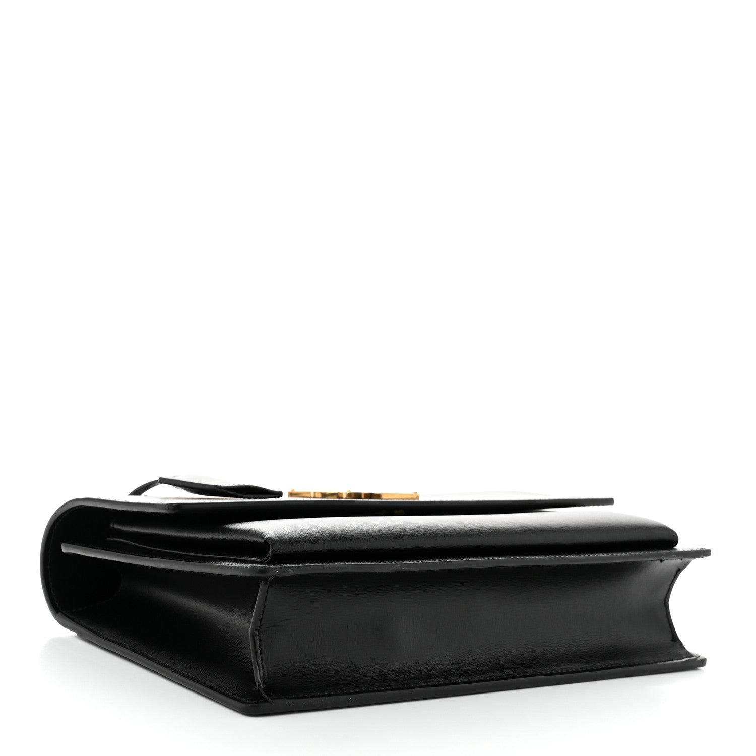 Saint Laurent Smooth Calfskin Medium Monogram Sunset Satchel Black 4 of 10