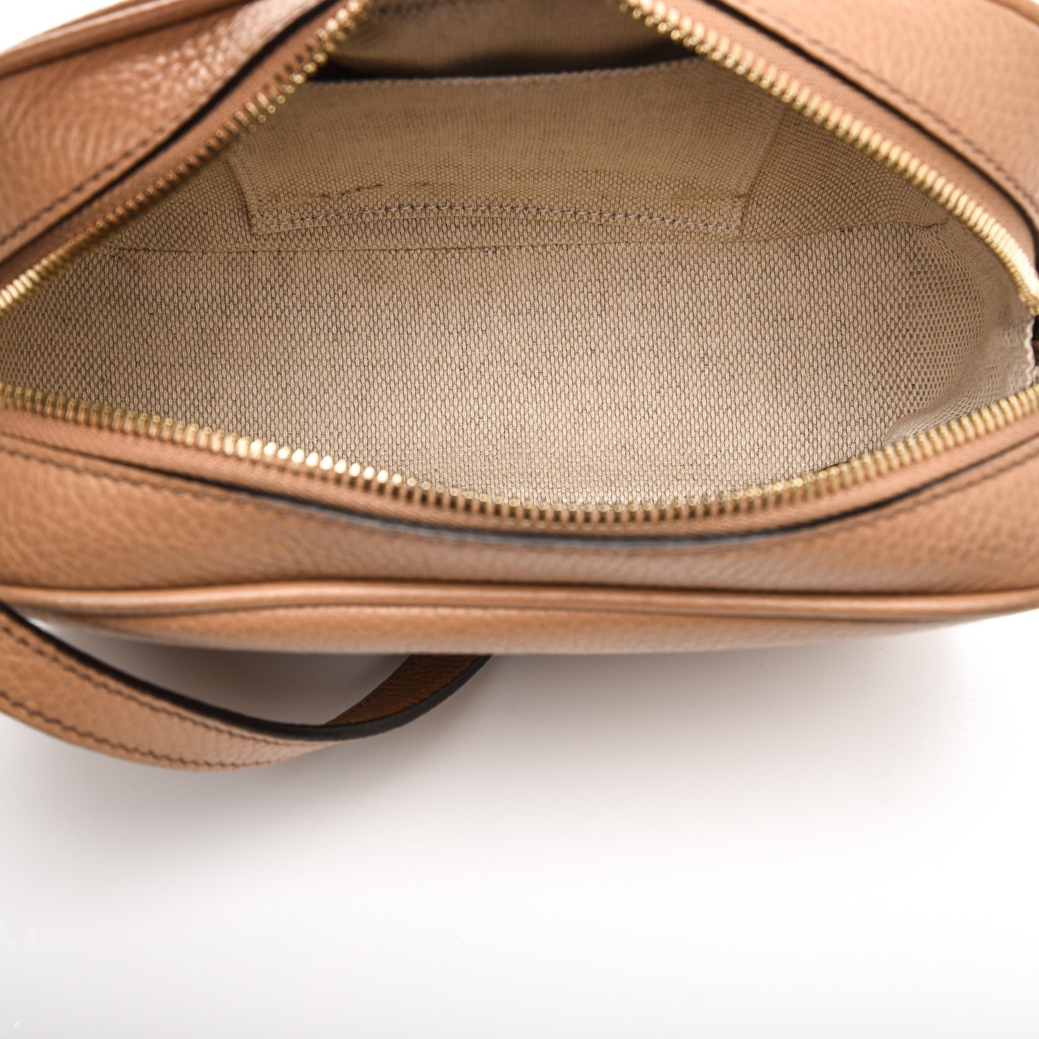 Gucci Pebbled Calfskin Small Soho Disco Bag Rose Beige 5 of 7