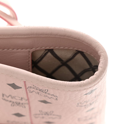 MCM Visetos Toni Shopper Tote Powder Pink 12 of 13