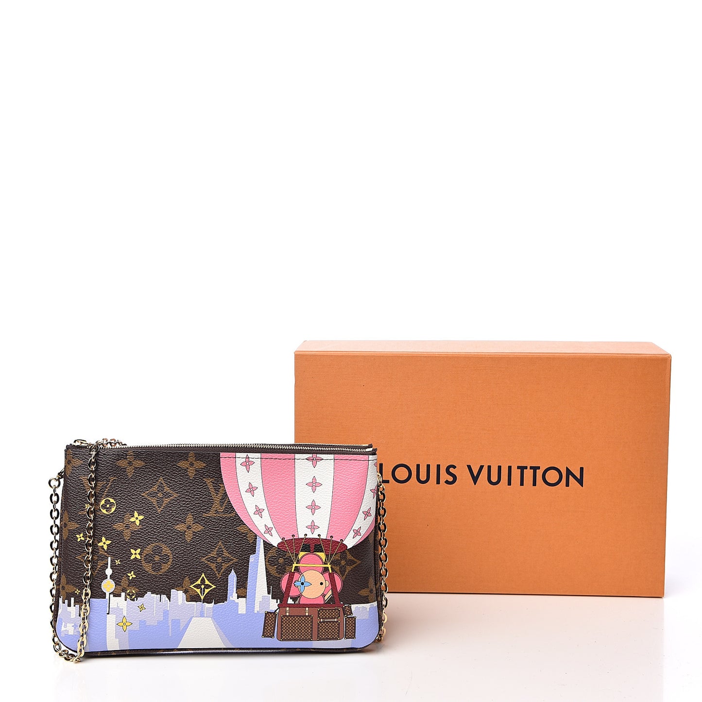 Monogram 2019 Christmas Animation Double Zip Pochette