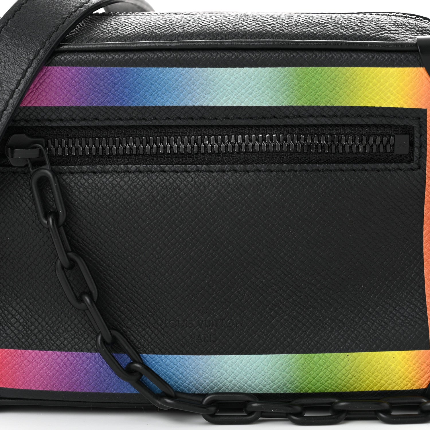 Louis Vuitton Taiga Rainbow Mini Soft Trunk Black 7 of 9
