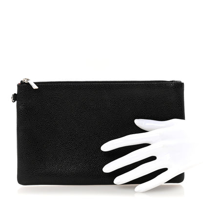 Chanel Caviar Pouch Bag Black 2 of 6