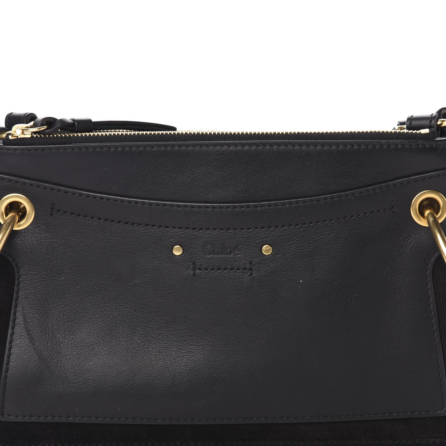 Calfskin Suede Mini Roy Bag Black