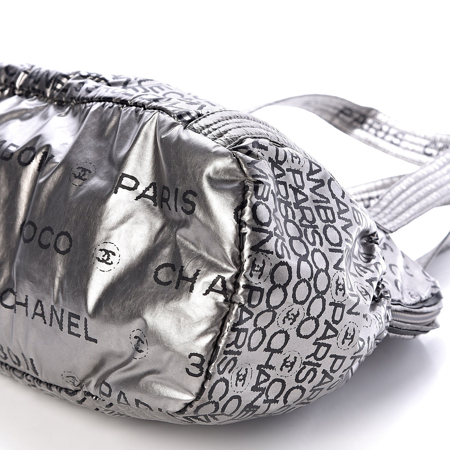 Chanel Lacquered Canvas Medium Unlimited Tote Argent Fonce 11 of 12