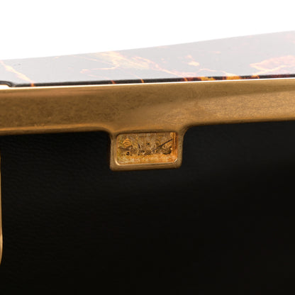 Bottega Veneta Spazzolato Calfskin Chain Clutch Gold Marble 11 of 11